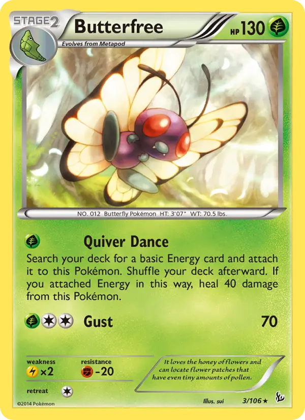 Butterfree - Flashfire Pokemon Card