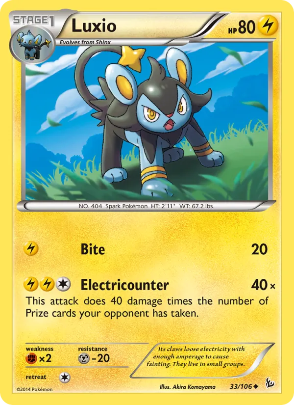 Luxio - Flashfire Pokemon Card