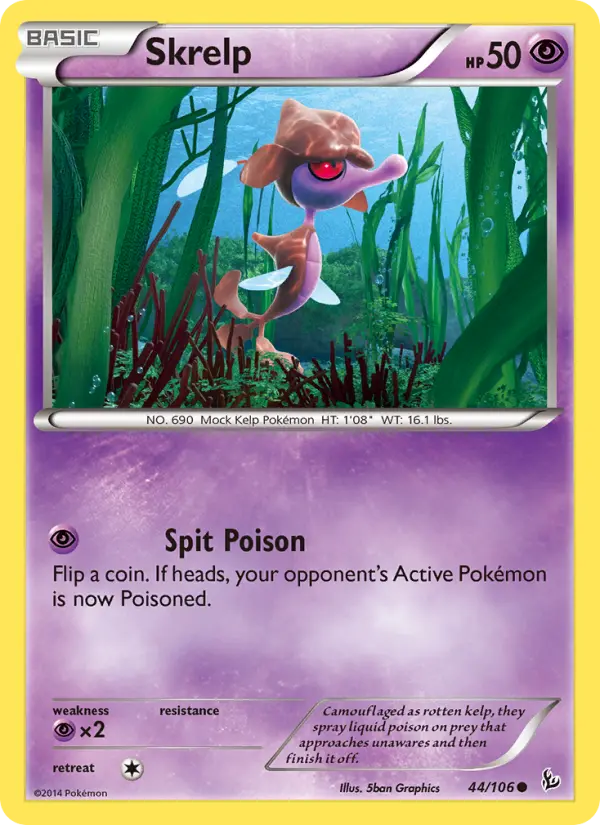 Skrelp - Flashfire Pokemon Card