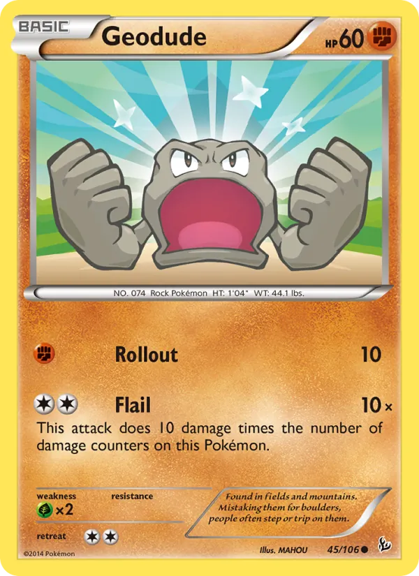 Geodude - Flashfire Pokemon Card