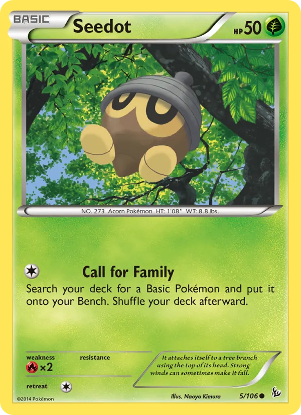 Seedot - Flashfire Pokemon Card