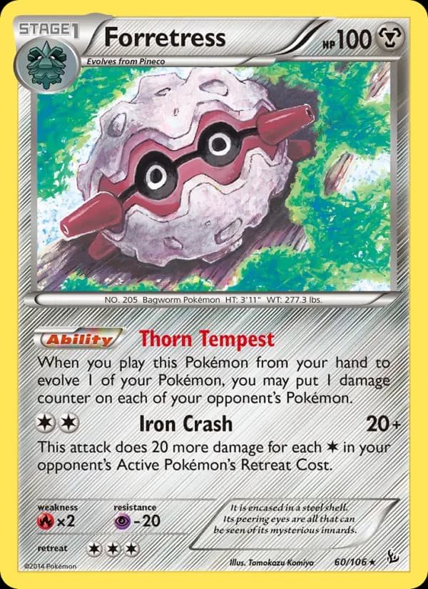 Forretress - Flashfire Pokemon Card