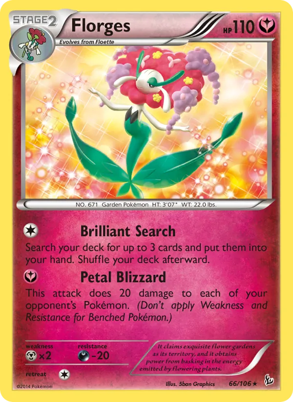 Florges - Flashfire Pokemon Card