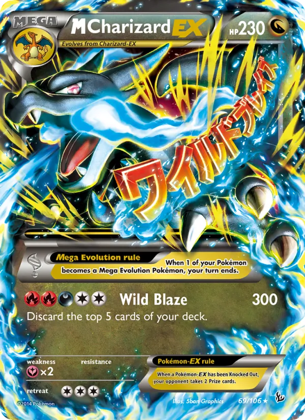M Charizard EX - Flashfire Pokemon Card