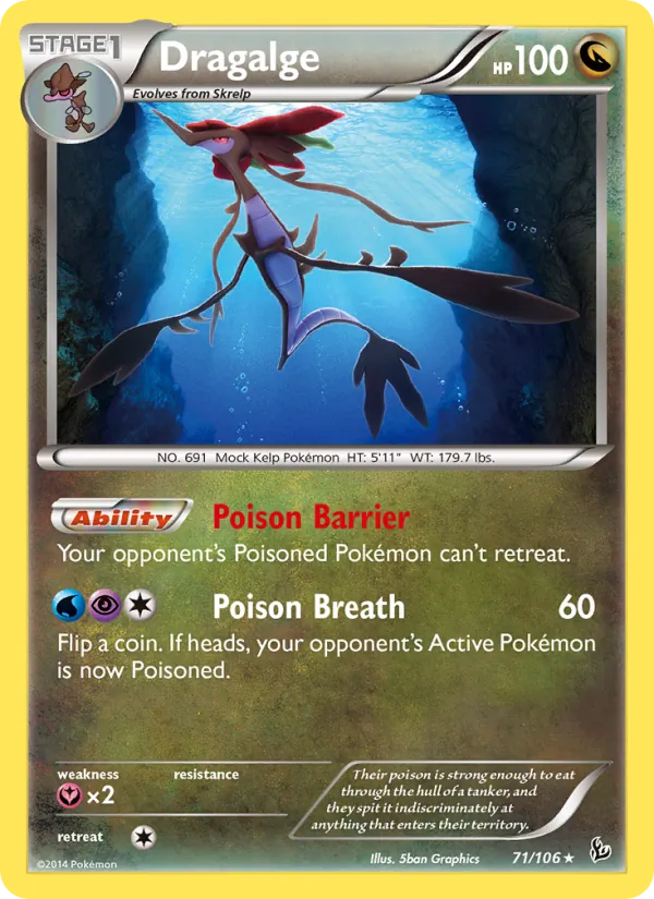 Dragalge - Flashfire Pokemon Card