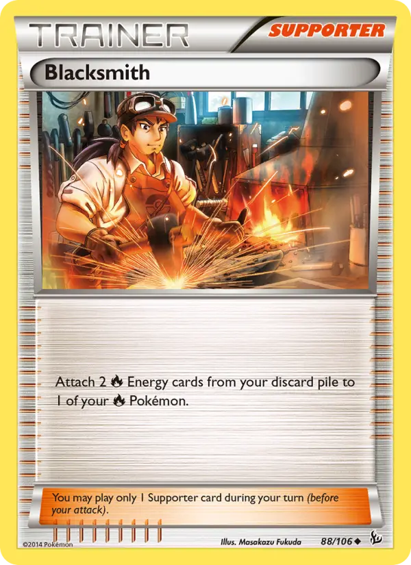Blacksmith - Flashfire Pokemon Card