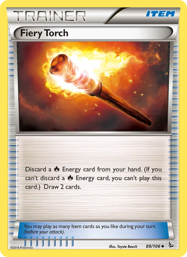 Fiery Torch - Flashfire Pokemon Card