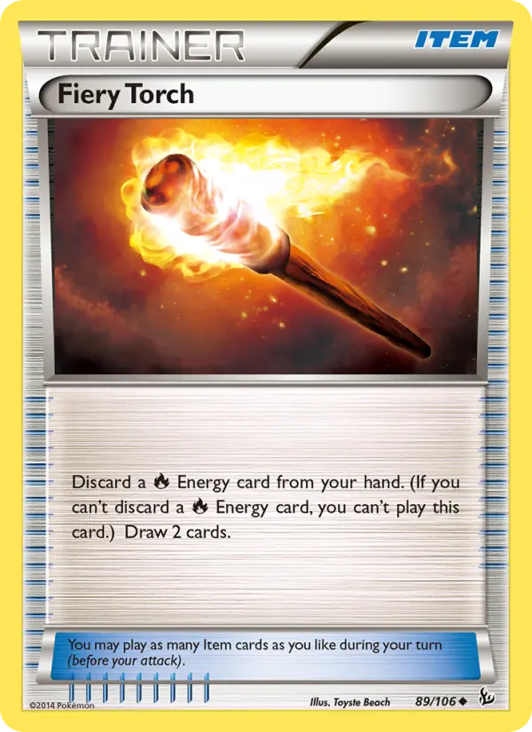 Fiery Torch - Flashfire Pokemon Card