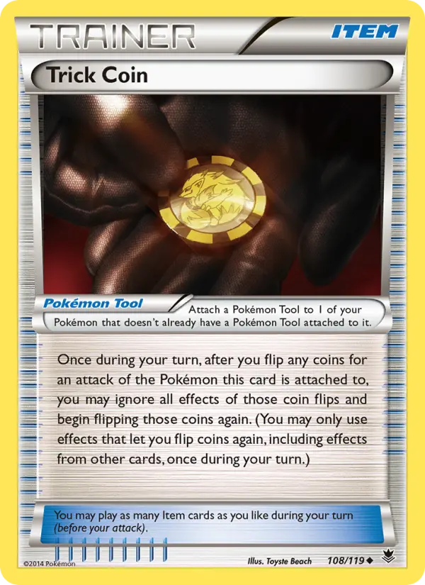 Trick Coin - Phantom Forces Pokemon Card