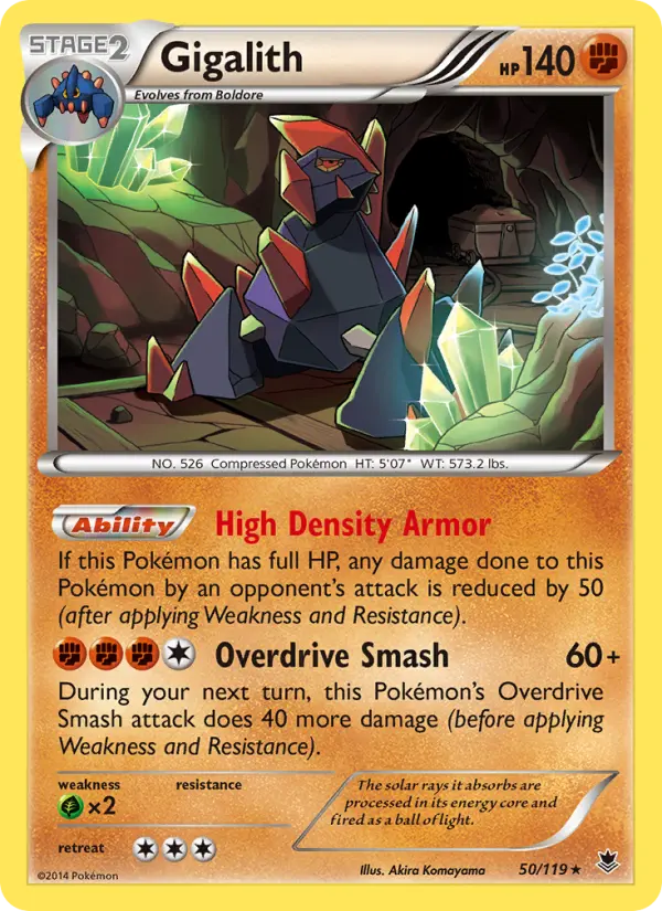 Gigalith - Phantom Forces Pokemon Card