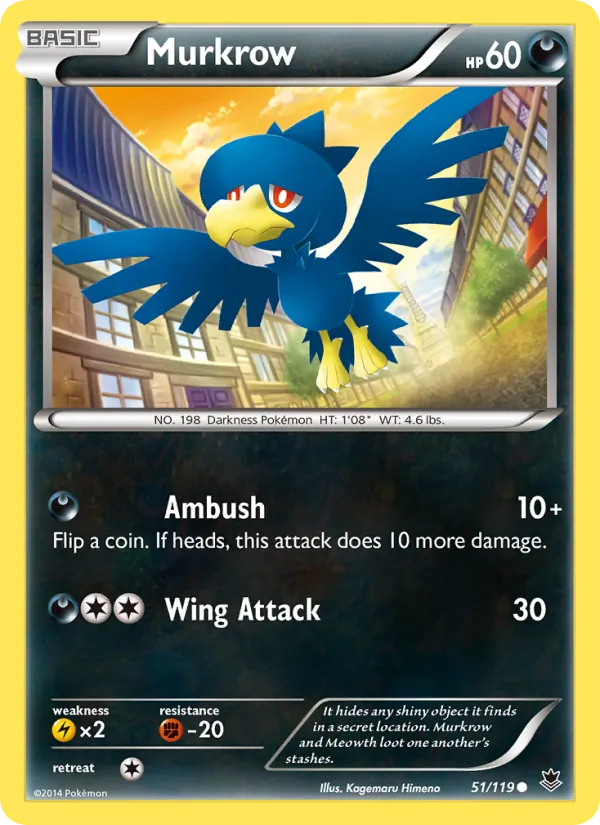 Murkrow - Phantom Forces Pokemon Card