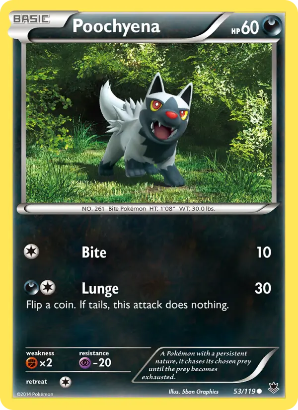 Poochyena - Phantom Forces Pokemon Card