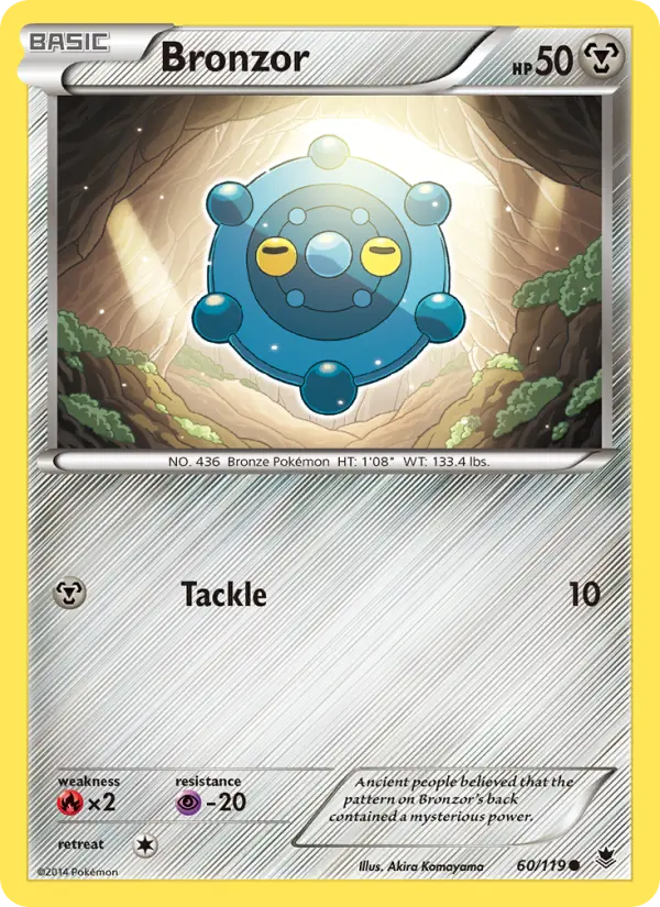 Bronzor - Phantom Forces Pokemon Card