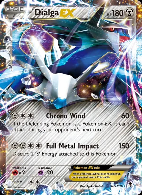 Dialga EX - Phantom Forces Pokemon Card
