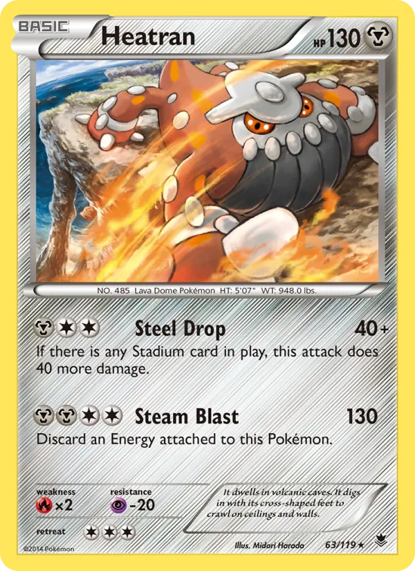 Heatran - Phantom Forces Pokemon Card
