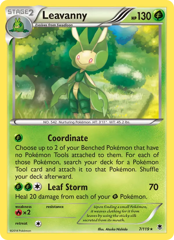 Leavanny - Phantom Forces Pokemon Card
