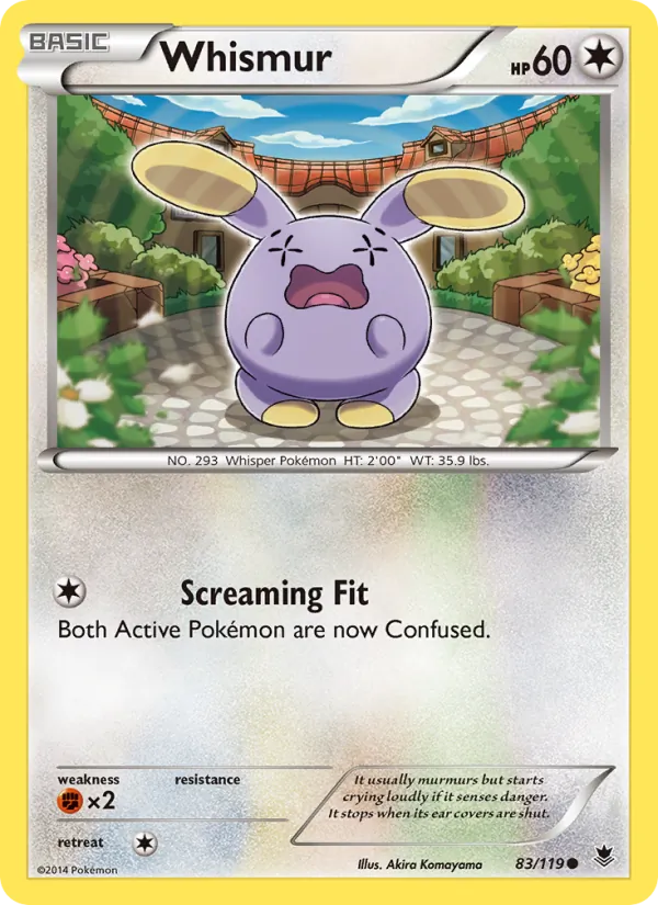 Whismur - Phantom Forces Pokemon Card