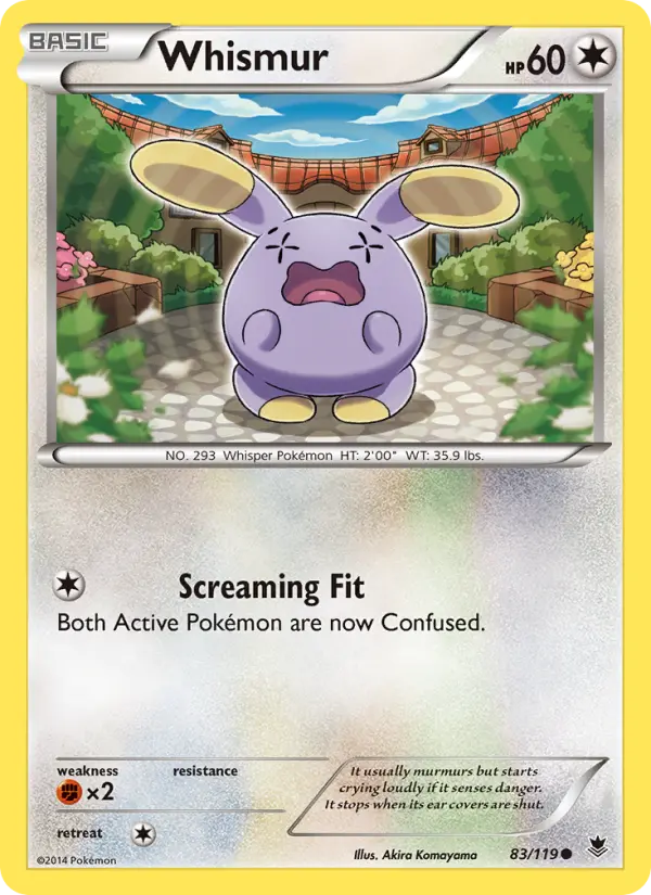 Whismur - Phantom Forces Pokemon Card