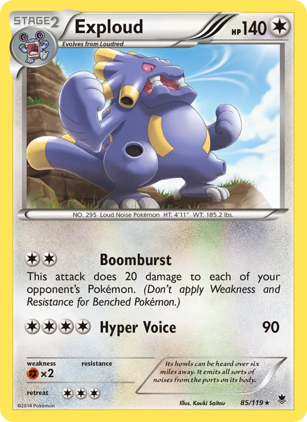 Exploud - Phantom Forces Pokemon Card