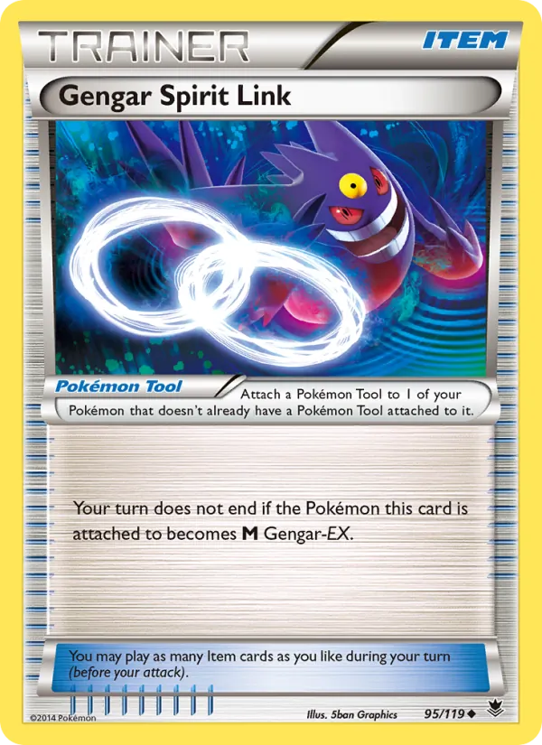 Gengar Spirit Link - Phantom Forces Pokemon Card