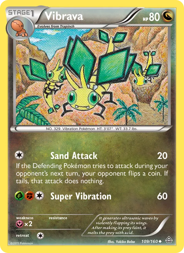 Vibrava - Primal Clash Pokemon Card