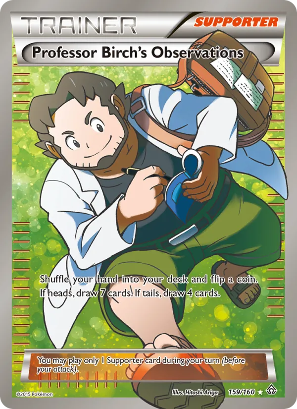 Professor Birch's Observations - Primal Clash Pokemon Card