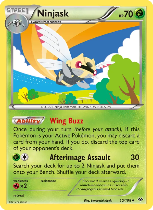 Ninjask - Roaring Skies Pokemon Card