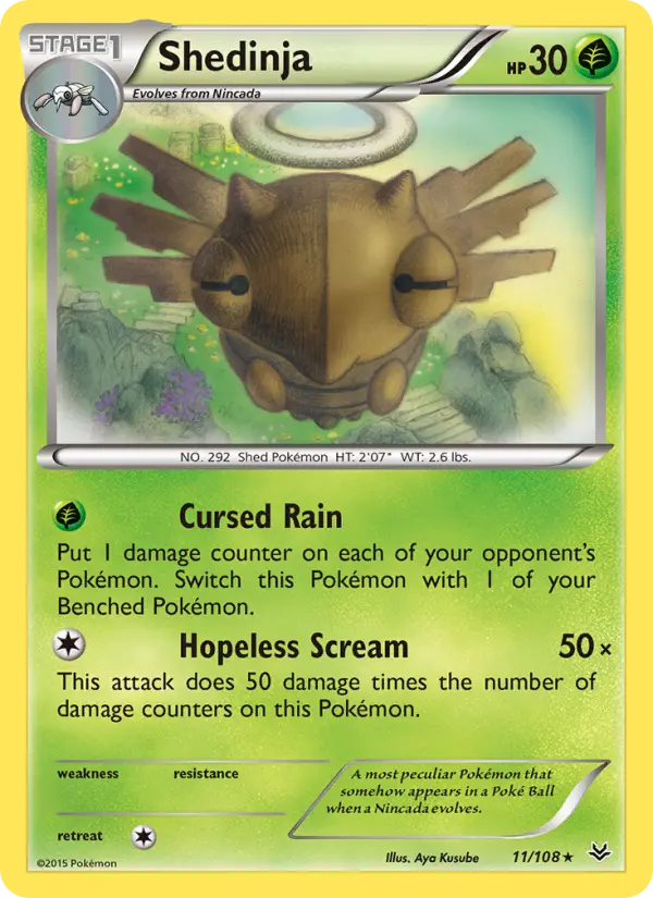 Shedinja - Roaring Skies Pokemon Card