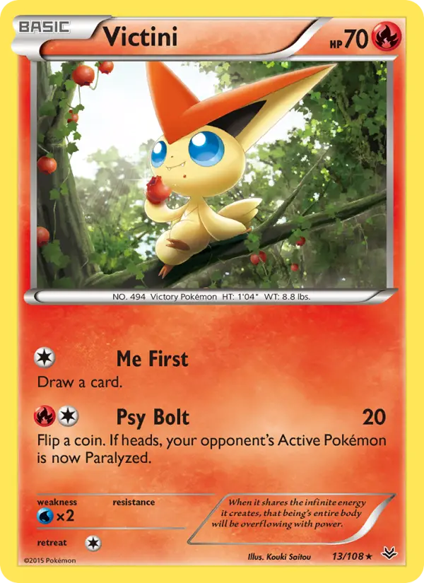Victini - Roaring Skies Pokemon Card