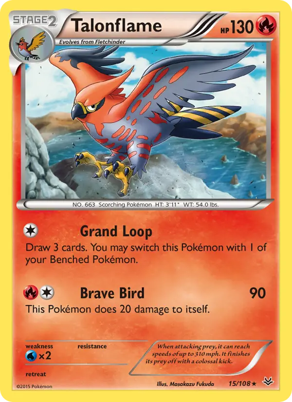Talonflame - Roaring Skies Pokemon Card