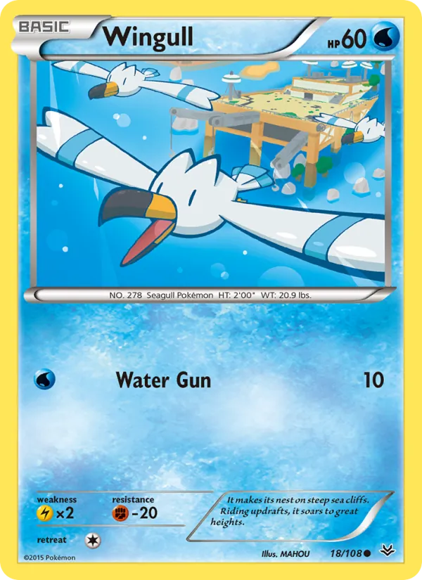 Wingull - Roaring Skies Pokemon Card