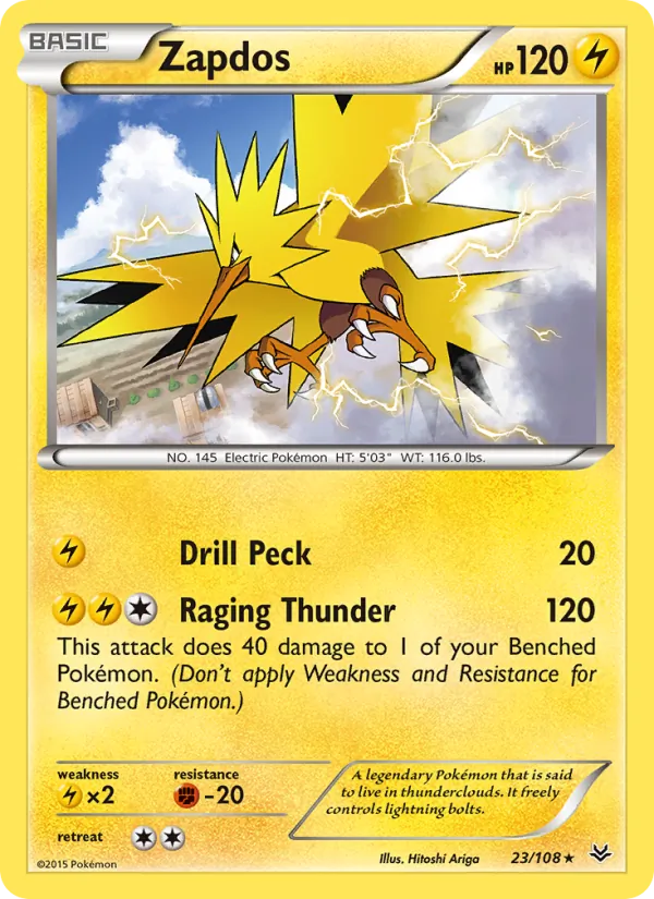 Zapdos - Roaring Skies Pokemon Card