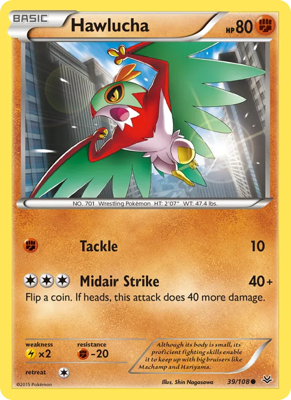 Hawlucha - Roaring Skies Pokemon Card