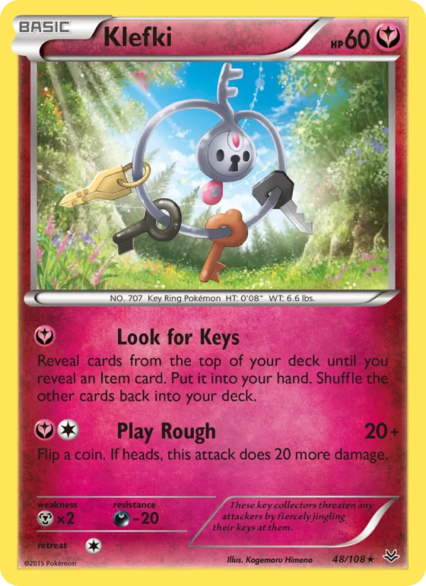 Klefki - Roaring Skies Pokemon Card