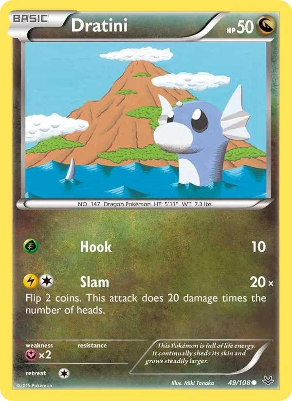 Dratini - Roaring Skies Pokemon Card