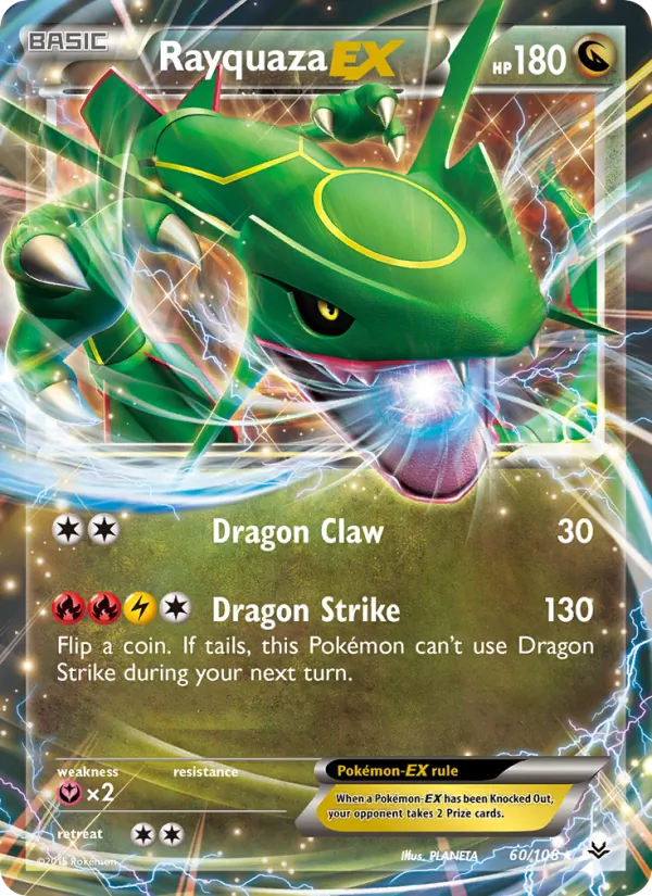 Rayquaza EX - Roaring Skies Pokemon Card