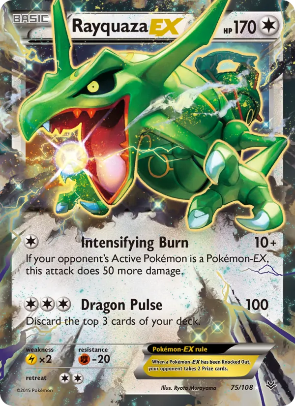 Rayquaza EX - Roaring Skies Pokemon Card
