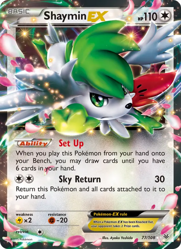 Shaymin EX - Roaring Skies Pokemon Card