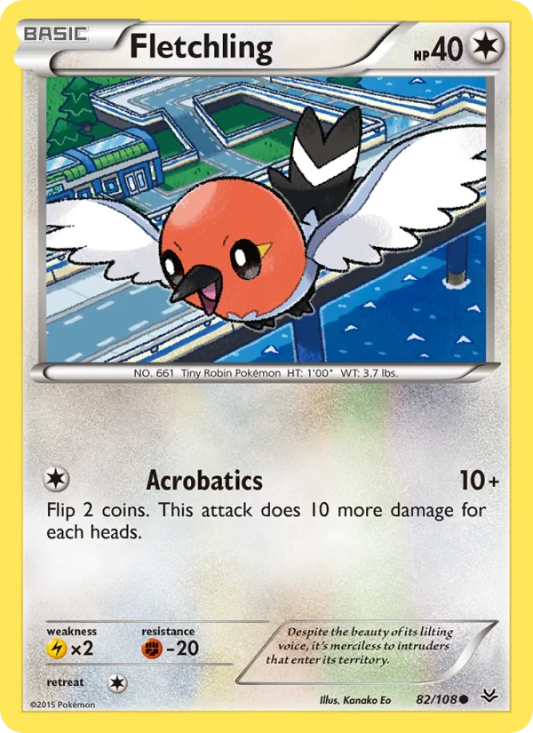 Fletchling - Roaring Skies Pokemon Card