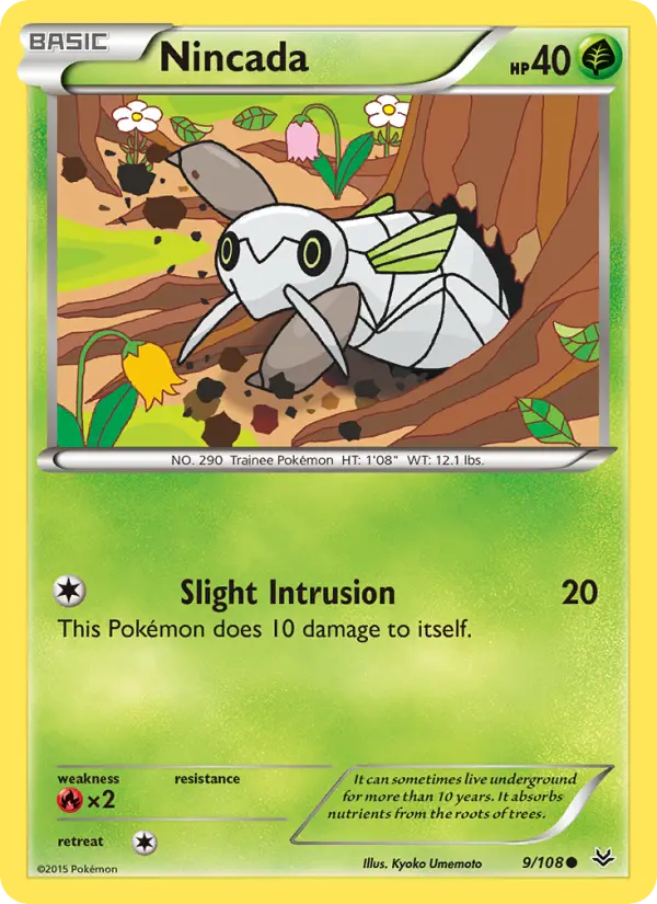 Nincada - Roaring Skies Pokemon Card