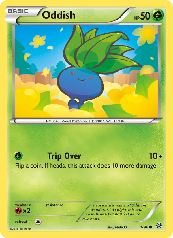 Oddish - Ancient Origins Pokemon Card