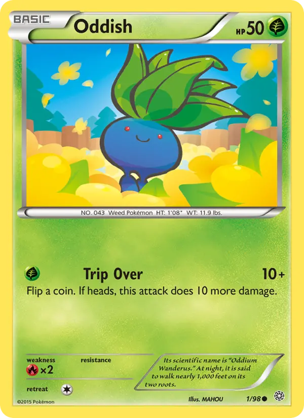 Oddish - Ancient Origins Pokemon Card