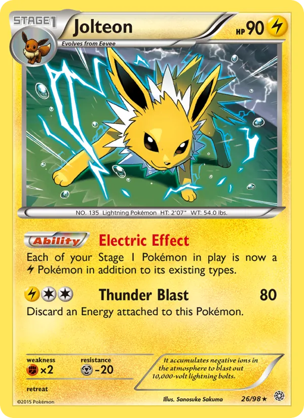 Jolteon - Ancient Origins Pokemon Card