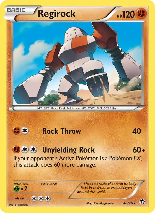 Regirock - Ancient Origins Pokemon Card
