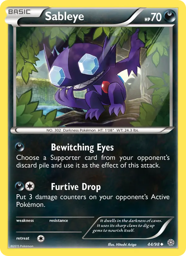 Sableye - Ancient Origins Pokemon Card