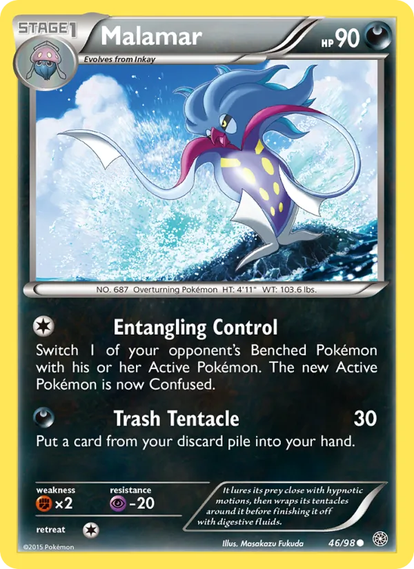Malamar - Ancient Origins Pokemon Card