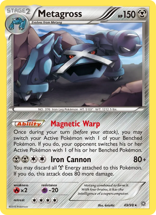 Metagross - Ancient Origins Pokemon Card