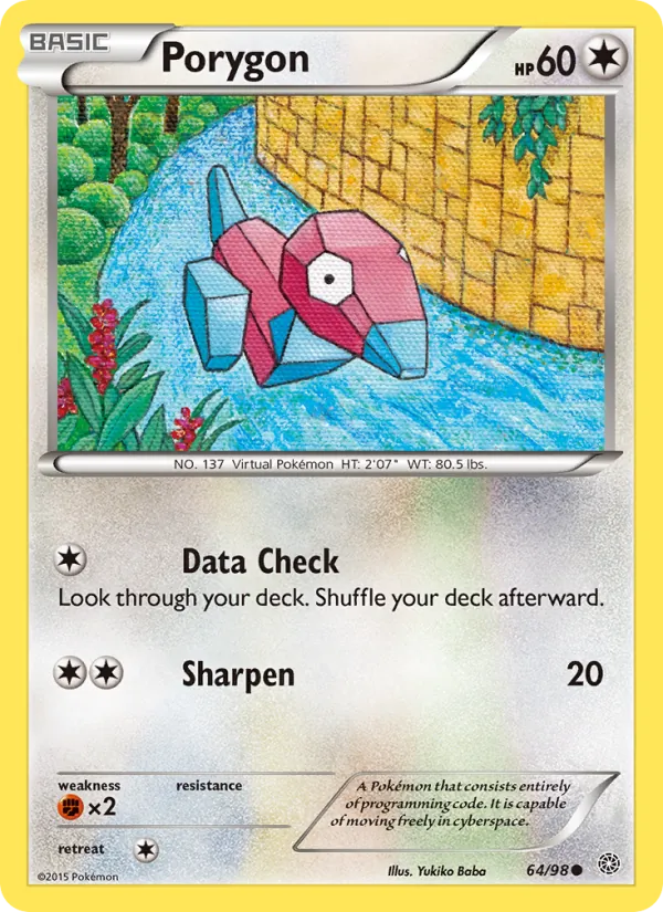 Porygon - Ancient Origins Pokemon Card