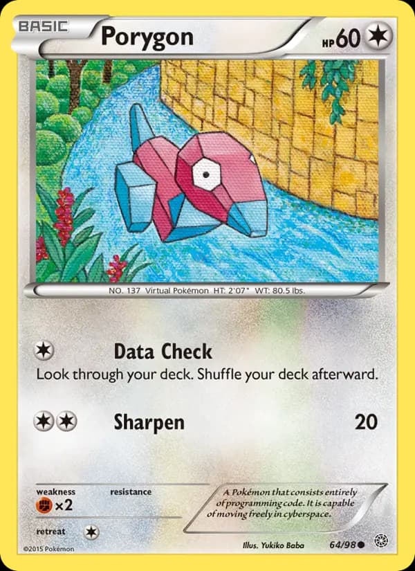 Porygon - Ancient Origins Pokemon Card