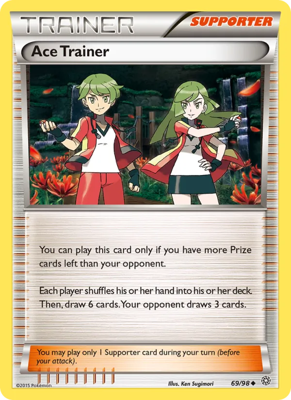 Ace Trainer - Ancient Origins Pokemon Card